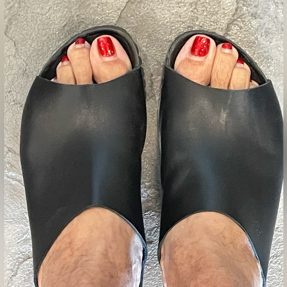 Papillio Black Slides by Birkenstock - Size 7-1/2